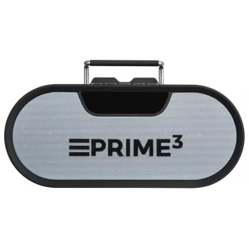 Radio portátil PRIME3 APR81 — FM, 12 W RMS, MicroSD, batería de 3600 mAh, gris