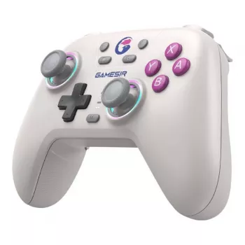 Mando inalámbrico GameSir T4n blanco — Bluetooth, diseño ergonómico