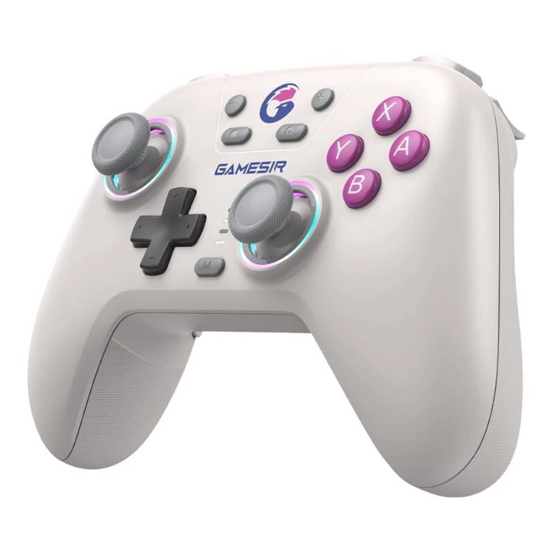 Mando inalámbrico GameSir T4n blanco — Bluetooth, diseño ergonómico