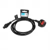Cable de alimentación IBOX Clover VDE 1,8 m con conector macho UK
