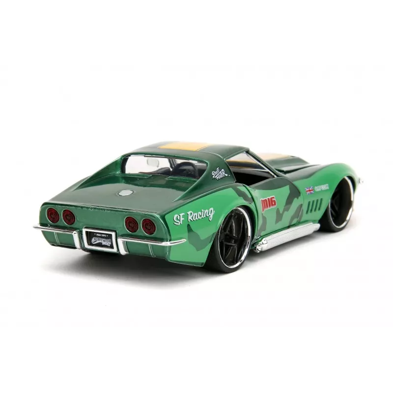 Coche Jada Toys Street Fighter 1969 Chevrolet 1:24 metal verde