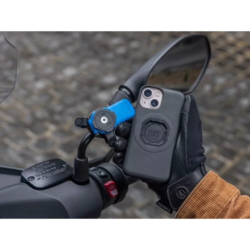 Quad Lock Soporte para espejo Soporte pasivo Teléfono móvil/Smartphone Negro, Azul
