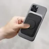 Cartera magnética para tarjetas UniQ Flixa — compatible con MagSafe, negra (Jet Black)