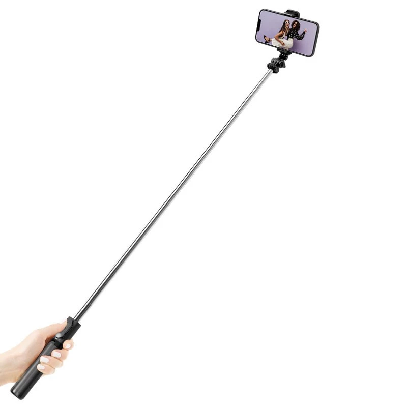 SelfieGo palo selfie compacto con trípode Bluetooth (20-101 cm) Crong CRGSGL1B