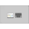 Higrómetro, termómetro y reloj combinados MOVA MTHM01 – unidad interior digital para medir la humedad relativa y la temperatura, compacta para escritorio, estantería o pared