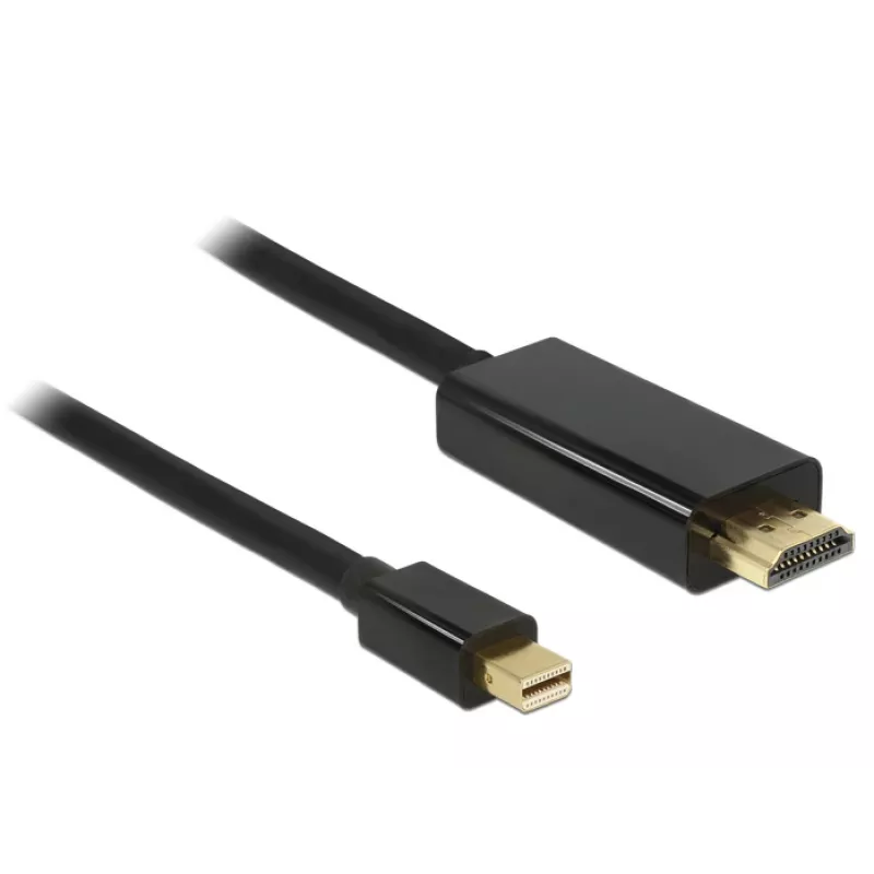 Adaptador de cable de vídeo DeLOCK 83698 Mini DisplayPort a HDMI 1 m negro