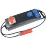 Regleta Bachmann 349.184 — entrada 400V conector CEE, 3 salidas, cable de 2,0 m