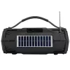 Tracer Explorer TRAGLO47616 altavoz Bluetooth portátil, TWS, Bluetooth 5.3, 15 W RMS, radio FM, linterna, panel solar, powerbank de 1800 mAh, microSD, negro