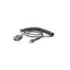 Zebra CBA-RF2-C09ZAR cable serie negro 2,8 m RS232 DB9
