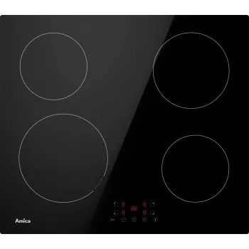 Placa de inducción AMICA PI6501, 4 zonas de cocción, control táctil