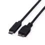 ROLINE - cable USB - USB Type-C (M) a Micro-USB Type-B (M) - 50 cm - negro (11.02.9005)