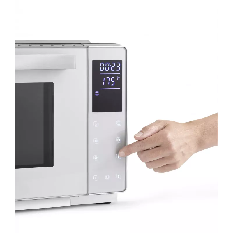 Horno compacto Caso Bake & Style 26 Touch 1500 W Plata – Mini horno para encimera, 26 cm de ancho útil