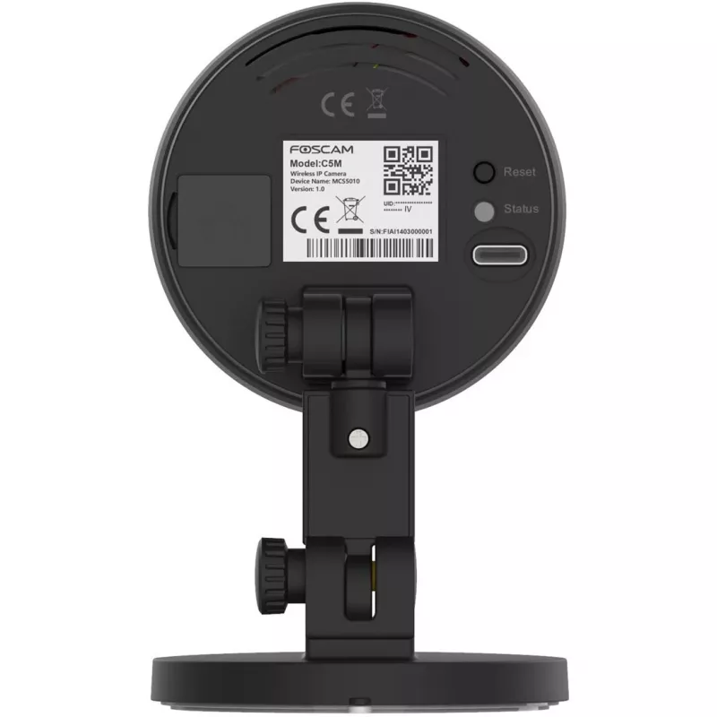 Foscam C5M cámara de seguridad Wi-Fi/LAN para interior, 5 MP (3072x1728), negra