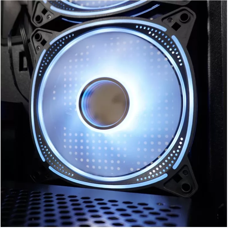 LC-Power Caja MidiTower 715B negra USB3.2/Audio sin fuente de alimentación SEAMLESS_X (LC-715B-ON)