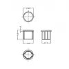 Tapa de seguridad para conector hembra BNC DeLOCK 64022