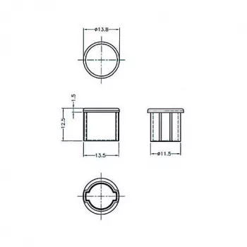 Tapa de seguridad para conector hembra BNC DeLOCK 64022