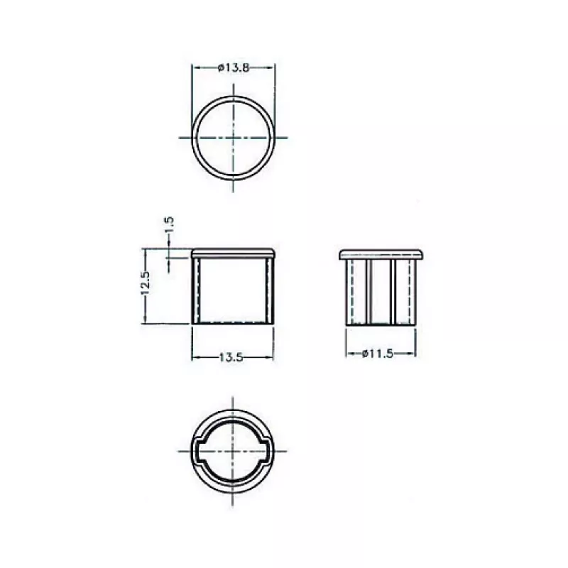 Tapa de seguridad para conector hembra BNC DeLOCK 64022