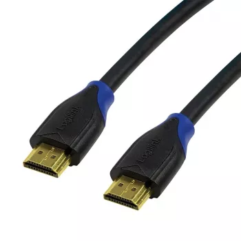 LogiLink CH0065 cable HDMI 2.0 High Speed con Ethernet, 4K/60Hz Ultra HD, 3D, conectores chapados en oro, 7,5 m, negro