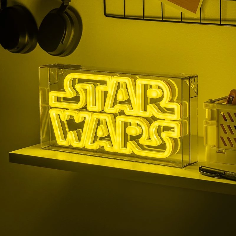 Luz de neón LED Paladone Star Wars diseño PP13123SW — letrero LED decorativo para pared o estante
