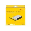 Lector de tarjetas DeLOCK 91708 USB 2.0 interno negro gris CF SD MicroSD
