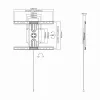 Sbox PLB-1246F Soporte fijo de pared para TV de pantalla plana 37-70 50kg
