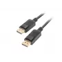 Cable DisplayPort LANBERG CA-DPDP-10CC-0005-BK 0,5 m, DisplayPort–DisplayPort, Negro