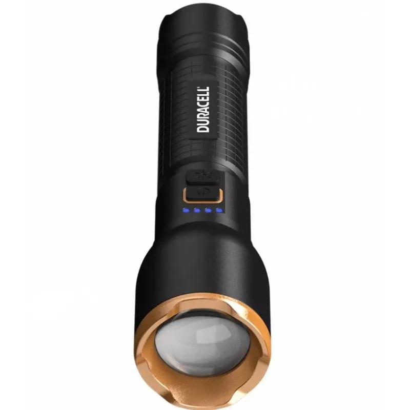 Linterna Duracell DF3000R, negra