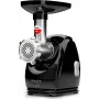 Picadora de carne SMAPP 489.8 – 2000 W, rendimiento 2,5 kg/min, acero inoxidable, 3 discos perforados, compacta negra