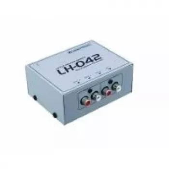 Convertidor de línea fono Omnitronic LH-042 con salida RCA y fuente de alimentación de 24V