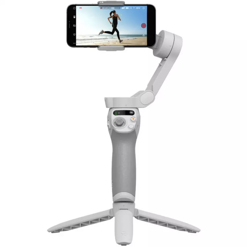 Estabilizador DJI OM SE gris Bluetooth incl. soporte para móvil, funda, carga máxima 290 g
