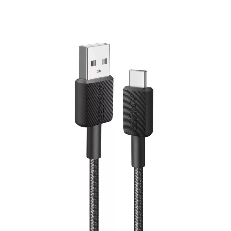 Cable Anker Innovations 322 USB-A a USB-C nailon 1,8M negro - Cable - Digital/Datos