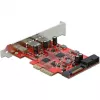 Tarjeta PCI Express x4 DeLOCK 90492 USB Type-C USB Type-A