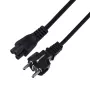 Cable de alimentación SAVIO CL-67 1,2 m H03VV-F 3×0,75 mm² IEC C a CEE7/7 negro