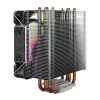 Disipador de CPU por aire SAVIO SAVGCOVORTEXX2ARGB con 4 heatpipes, ventilador ARGB de 120 mm, negro