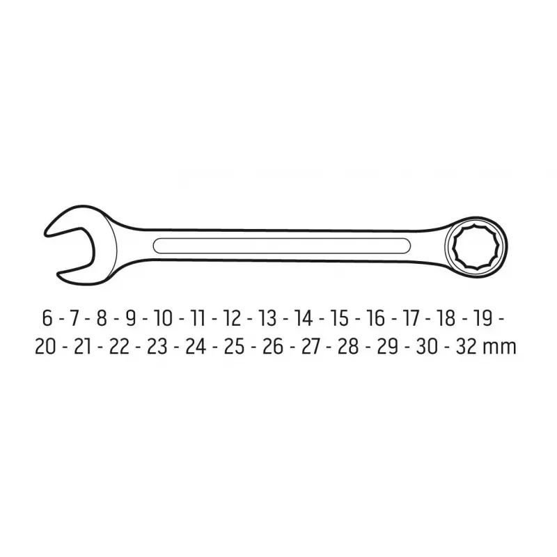 Llave de vaso Neo Tools 6-32 mm, set de 26 piezas