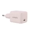 Fuente de alimentación UGREEN X512 20W USB-C carga rápida PD, rosa, entrada 100–240V, 1× USB-C