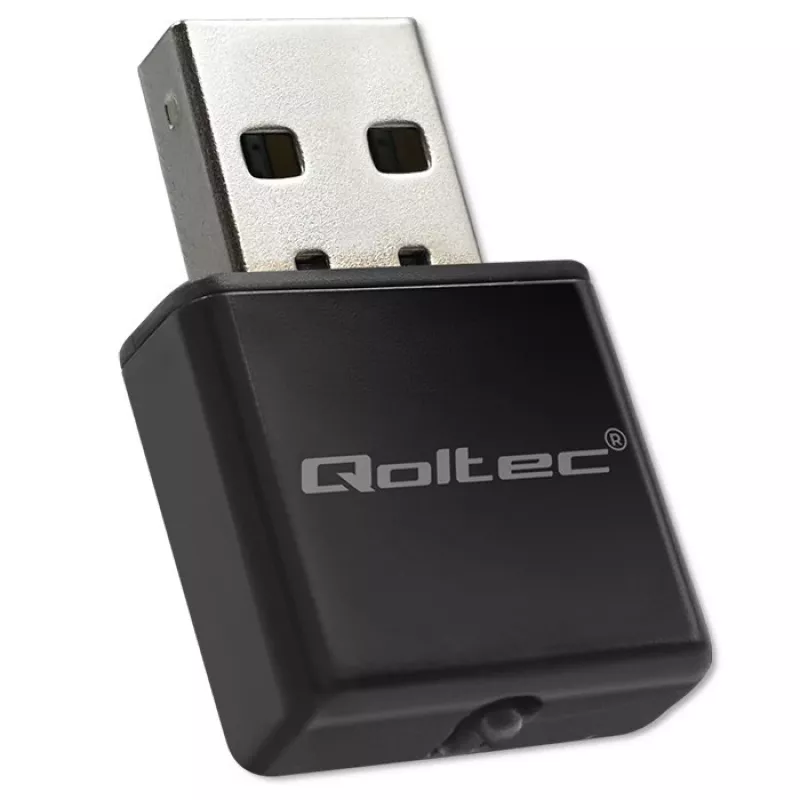 Adaptador USB Wi-Fi QOLTEC NANO 56986 — Mini-N, USB 2.0, 802.11n