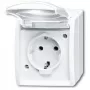 Toma de corriente Busch-Jaeger 2083-0-0834 CEE 7/3 2P+E 250V 16A IP44 blanco