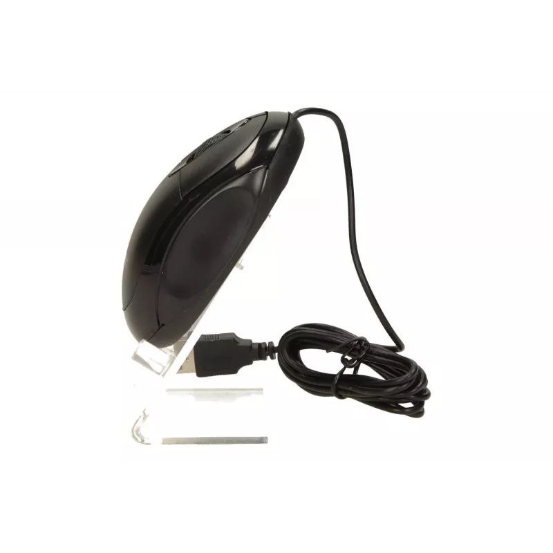 Logic Lm-11 - Ratón - óptico - con cable - USB - negro