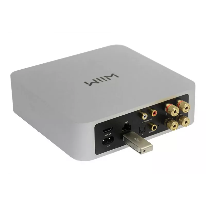 WiiM Amp gris oscuro – amplificador estéreo con streaming