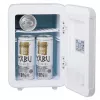 Mininevera Adler AD 8084G — compacta gris 12V/230V, capacidad 4 L, portátil, puerta con bisagra a la derecha