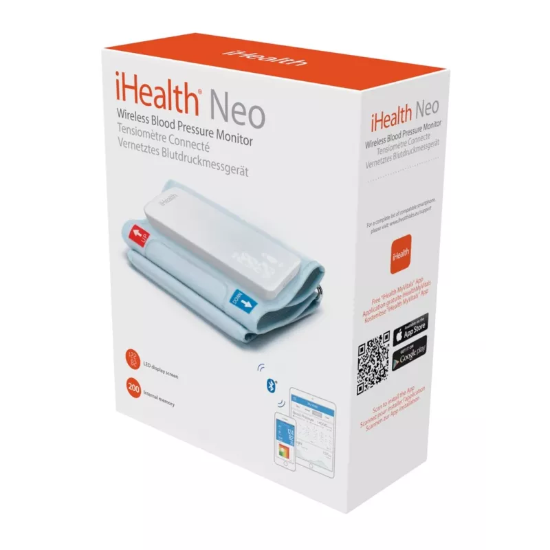 Monitor de presión arterial de brazo inteligente iHealth Neo iHealth