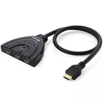 Switch HDMI Equip 3x1, 1920 x 1080 píxeles, Full HD, negro