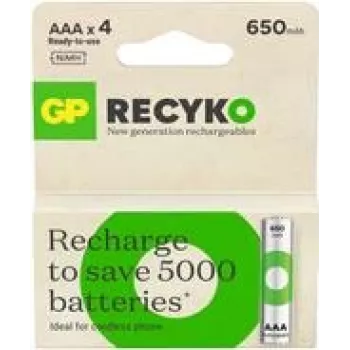 Batería recargable GP ReCyko Micro AAA 650 mAh 1,2 V