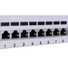 Patch panel LANBERG PPF6-9012-S, 12 puertos, metal, gris, 1HE, 215×130×44.5 mm