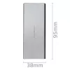 Carcasa de aluminio QOLTEC 51833 para SSD M.2, SATA a USB 3.0, compatible hasta 2 TB