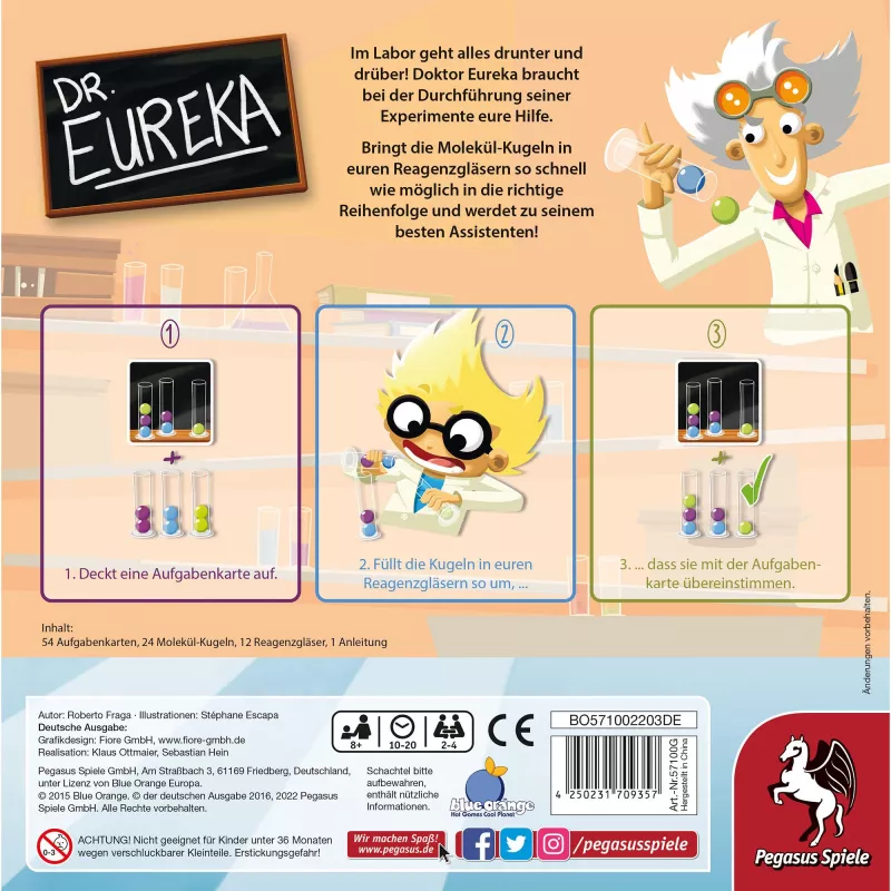Dr. Eureka, juego de mesa