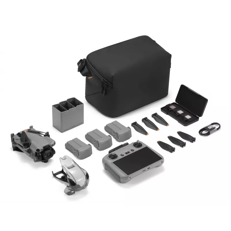 DJI MINI 5 PRO Fly More Combo (RC2) dron ligero de 249g con sensor de 50MP, lidar, 3 baterías, mando con pantalla