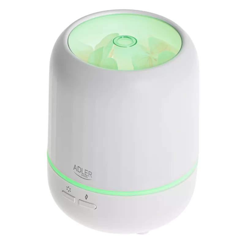 Difusor de aromas ultrasónico Adler AD 7968 – blanco, para estancias de hasta 25 m²