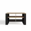 Mesa de centro top e shop Topeshop STOLIK KAWOWY ŁAWA MODERN 4P Roble Artisan Czern